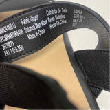 Madden NYC Size 8 Women's Black-Tan Color Block Platform Sandals