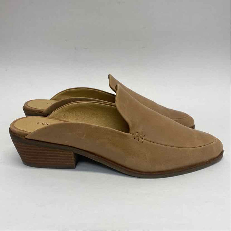 Lucky Brand Size 8 Women's Tan Solid Mules Shoes