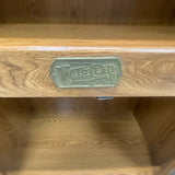 White Clad Brown Pressed Wood Cabinet