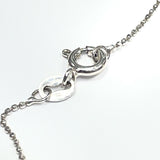 Sterling silver necklace with ribbon shape pendant blue opal and cubic zirconia