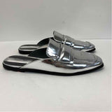 Franco Sarto Size 8.5 Women's Silver Solid Mules Shoes