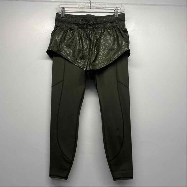 Athleta Size S Women's Green Solid Leggings Activewear Pants