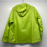 LL Bean Women's Size Xl Lime Solid Zip Up/Hoodie Jacket