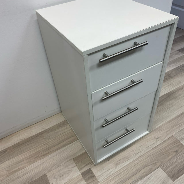 White Cabinet with 4 drawers