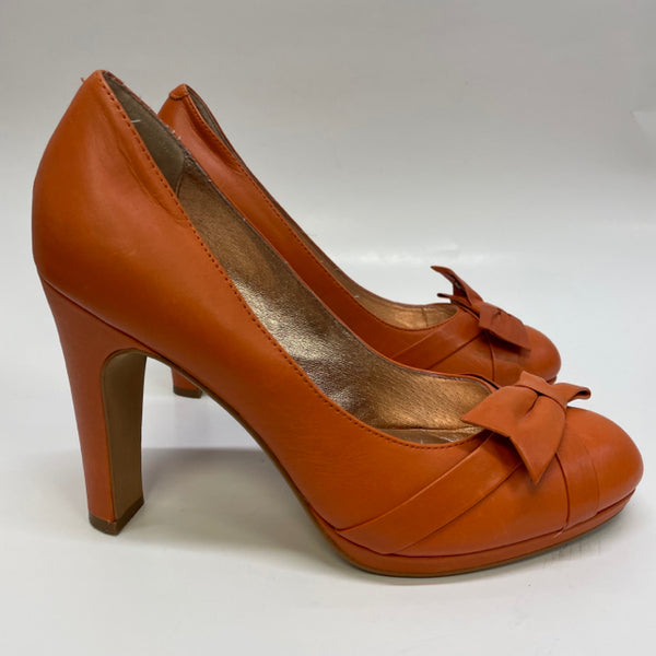 Miss Albright - Anthropologie Size 9 Women's Orange Solid High Heel Shoes