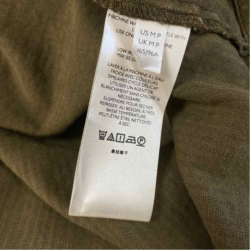 By Anthropologie Size M Women's Green Solid Tunic Dress
