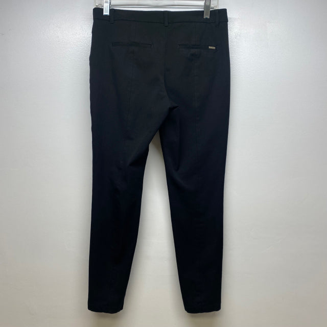 White House Black Market Women's Size 6 Black Solid Cropped Capri