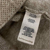 Soft Surroundings Size L Women's Brown Tweed Single Button Sweater
