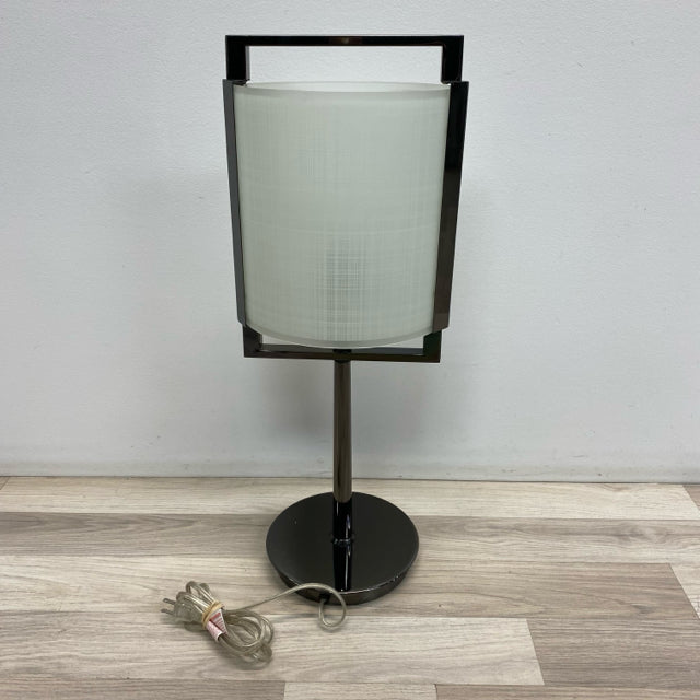 Anthony California Charcoal - White Metal-Glass Lamp