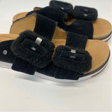 Ugg Size 7 Women's Black Slip On Sandals