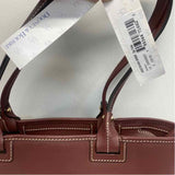 Dooney & Bourke Burgundy Leather Solid Satchel Handbag