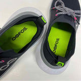 Oofos Size 8.5 Women's Black Solid Lace Up Sneakers