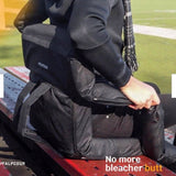 Alpcour Black Reclining Stadium Seat- Backpack