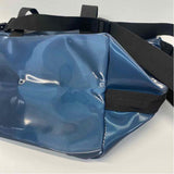 Rains Blue Solid Polyester Weekender Bag