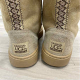 Ugg Size 8 Women's Tan Solid Shearling Boots