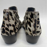 Sam Edelman Size 10 Women's Taupe-multi Animal Print Ankle Booties