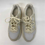Asics Size 8 Women's Off White Solid Lace Up Sneakers