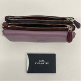 Coach Lilac- Burgundy Leather Wallet