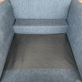 Arm Blue Textile Chair