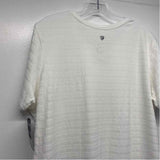 Kuhl Size Xl Women's White Textured Short Sleeve T-Shirt Dress