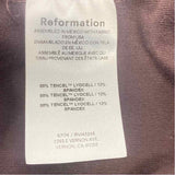 Reformation Size Xl Women's Brown Solid Maxi Sleeveless Shift Dress