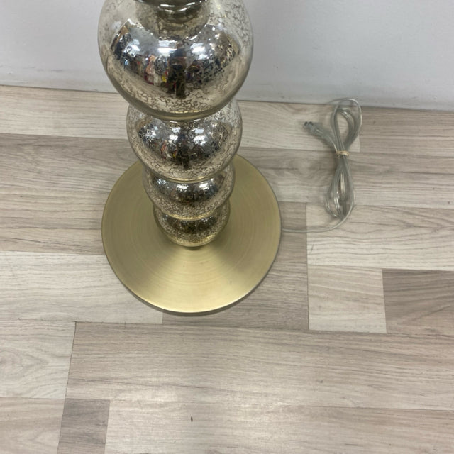 Brass Metal-Glass Sphere Floor Lamp