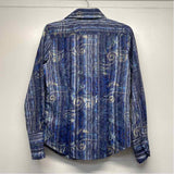 Robert Graham Size S Women's Blue Pattern Button Up Blouse