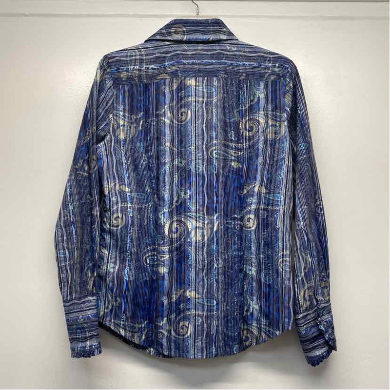 Robert Graham Size S Women's Blue Pattern Button Up Blouse