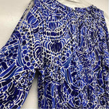 Lilly Pulitzer Size S Women's Blue-White Pattern Short Romper