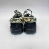 Ecco Soft 5 Size 39-8.5 Women's Cream-Multi Floral Strappy Sandals