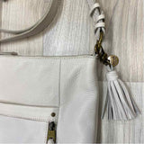 The Sak OffWhite Pebbled Leather Crossbody Handbag