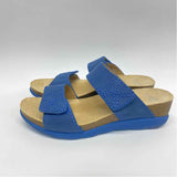 Dansko Size 39-8.5 Women's Blue Solid Strappy Sandals