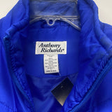 Anthony Richards Women's Size L Blue Solid Puffer Coat