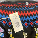 Johnny Was Size M Women's Black-Multi Embroidered Kurta Dress
