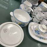 Noritake China Progression Good Times White-Multicolor Dinnerware - 54 Piece Set