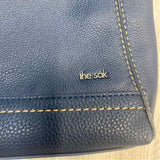 The Sak Navy Pebbled Leather Crossbody Handbag