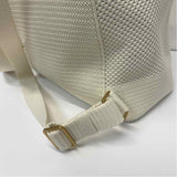 Rothy's Cream Fabric Cutout Backpack
