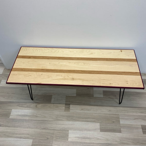 Maple, Oak, and Purple Heart Wood Coffee Table