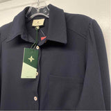 Tuckernuck Size S Women's Navy Solid Button Up Shirt Dress
