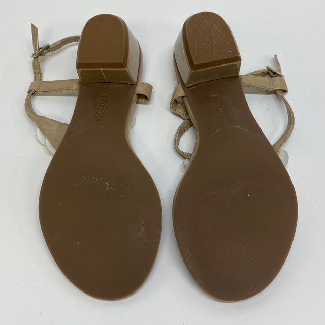 Talbots Size 6 Women's Tan Block Heel Sandals