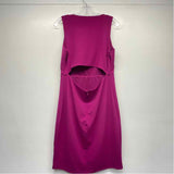 Express Size L Women's Solid Fuschia Empire Waist Sleeveless Sheath Dress