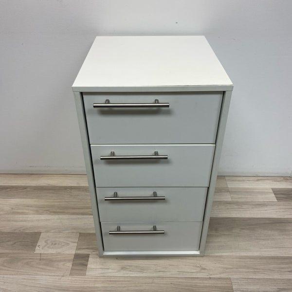 White Cabinet with 4 drawers