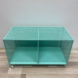 Aqua Metal Storage Cart