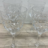 Set of 8 Athantis Clear Lead Crystal Glassware