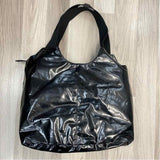 Jack Gomme Black Fabric Solid Tote Handbag