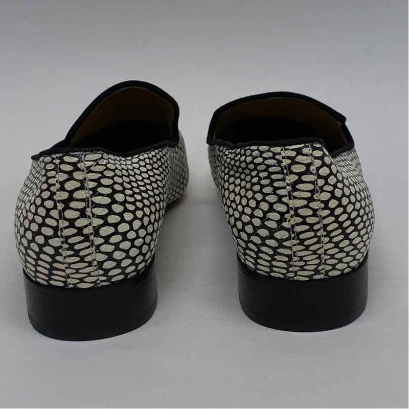 Tory Burch Size 8.5 Women's Black-White Pattern Slip On Flats