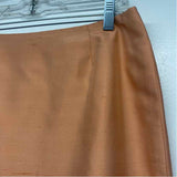 Dana Buchman Size 8 Women's Peach Solid Pencil-Knee Skirt