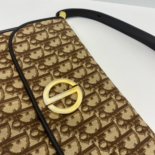 Christian Dior Brown Trotter Shoulder Handbag