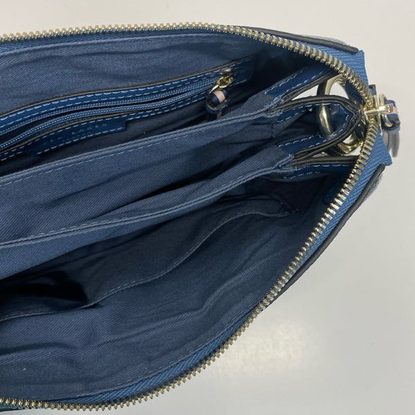 Ted Baker Blue-Multicolored Leather Floral Crossbody Handbag