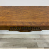 Drexel Brown Wood 4 Legged Console - Sofa Table